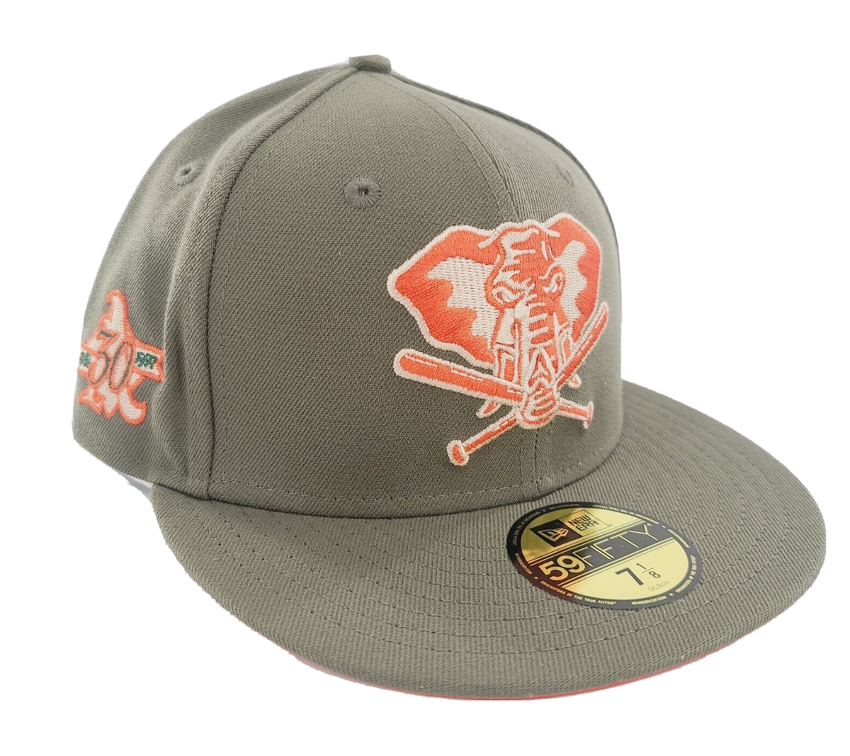 New Era Oakland Athletics Stomper 59FIFTY Fitted Hat 30 Year Side Patch 1/8