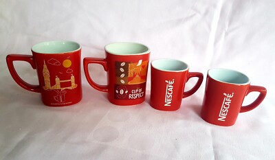 Nescafe 1 x London 1 x  Respect  KaffeeTassen  2 x Espressotassen 