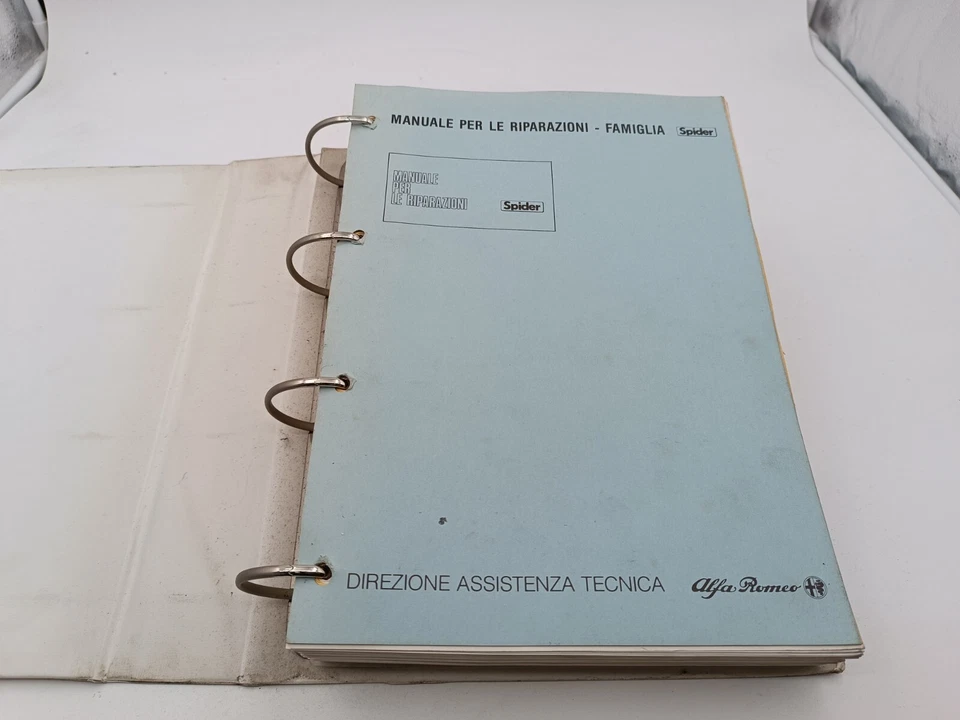 Manuale officina Alfa Romeo Spider 115 Duetto istruzioni per le riparazioni 1988 - Immagine 4 di 4