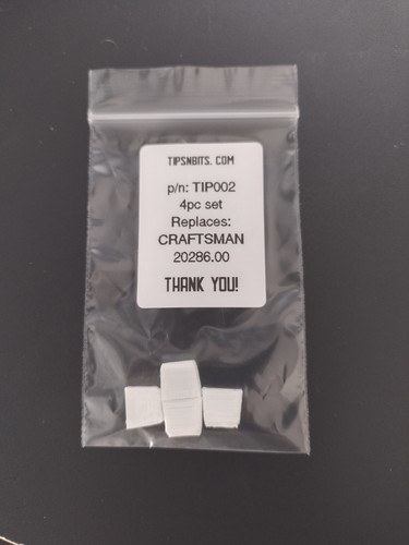 4-pck No-Mar tip Craftsman 351181740 and 351181720 nailer replaces part 20286.00 - 第 1/4 張圖片