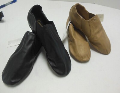 Jazz Boots leather w/ neoprene gore Moderno JS31L Black Tan Sansha ladies  sizes