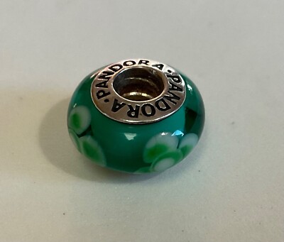 GENUINE PANDORA MURANO GLASS FLOWERS CHARM 925