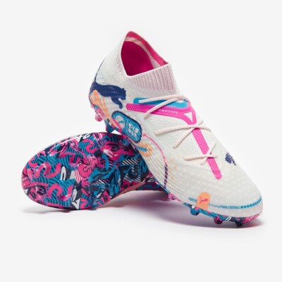 New Puma Future 7 Ultimate FG/AG Soccer Cleats Professional Boots Sz 10.5 White