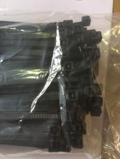 NEW 100 14" Inch 50 Pound 50LB Black Cold Weather Nylon Cable Zip Tie Wrap USA