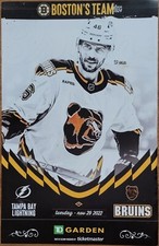 Boston Bruins 2022~2023 David Krejci Reverse Retro Poster