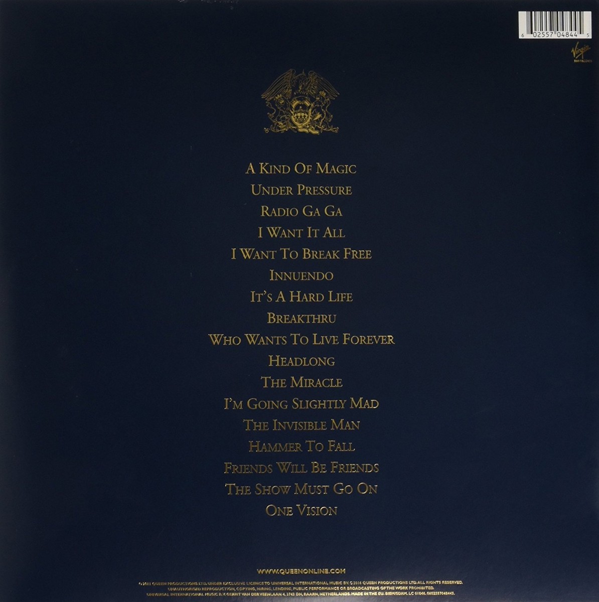 Queen Greatest Hits 2 180g 2LP Vinyl Gatefold Half-Speed Mastered