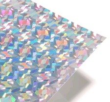 A4 Card Holographic Card - Shards Pattern 210GSM - 10 Sheets  New
