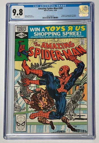 Amazing Spider-Man #209 Marvel 1980 Origen Primera Aparición Calypso CGC 9.8