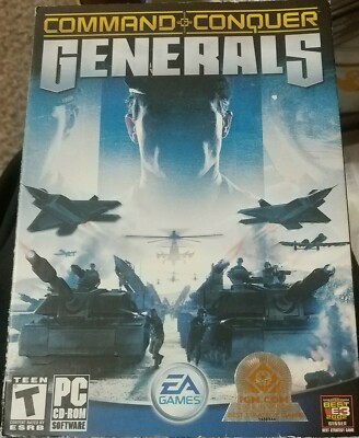 Command & Conquer: Generals-PC CD-ROM 2 CD W/ MANUALS complete-EA Games-Rated T