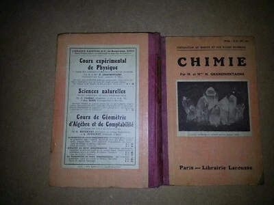 chimie préparation au brevet Grandmontagne Larousse éditeurs 1917 - Photo 1/4