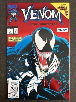 VENOM LETHAL PROTECTOR #1 1992 1993 NM- SPIDER-MAN MCU 1ST GENERAL