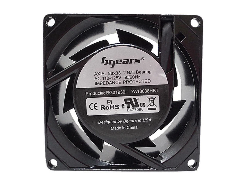 Bgears b-Blaster-AC 100-125V 2ball bearing Heavy Duty Cast Aluminum 80mm x 38mm - Image 4 of 4