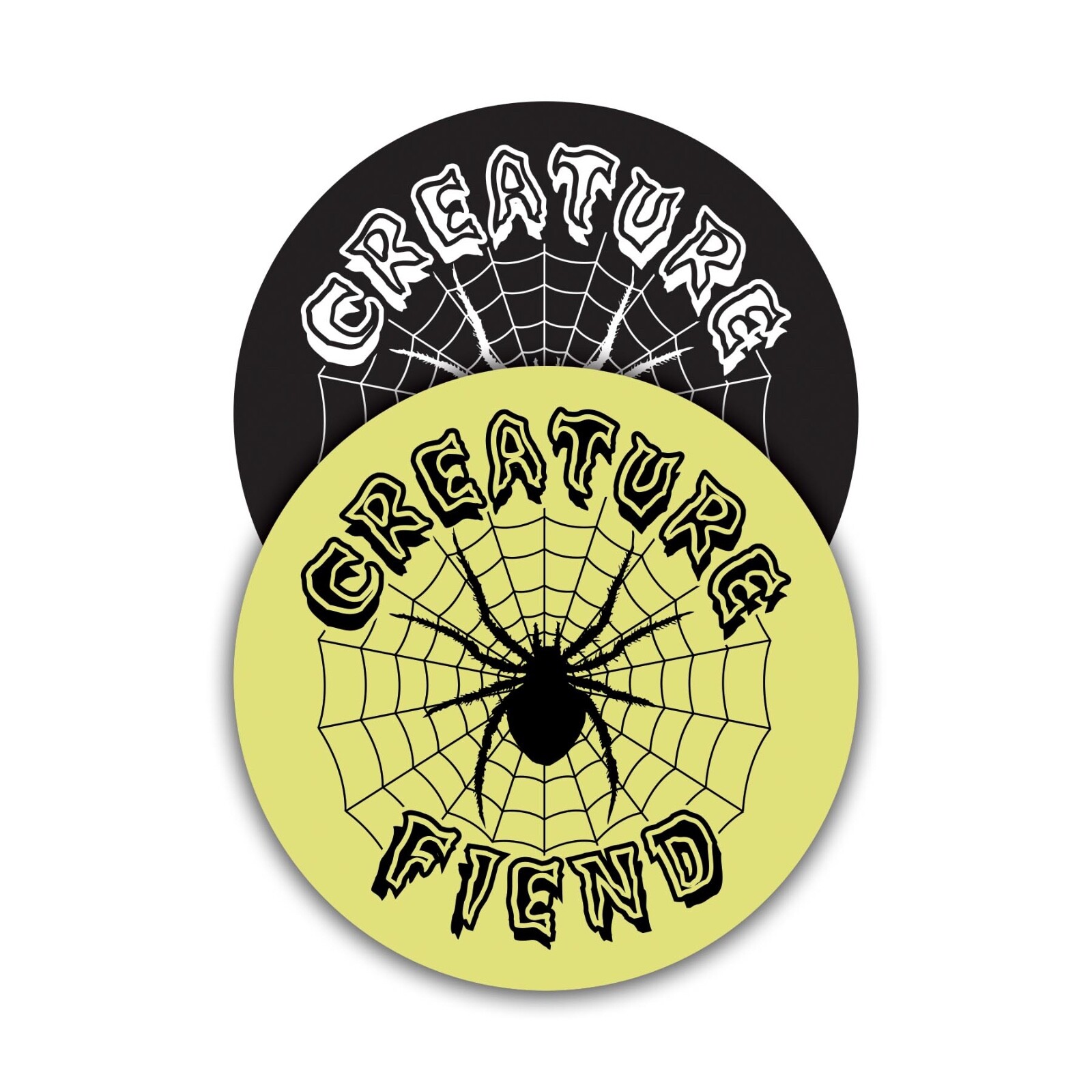 S Spider Fiend  Sticker 5" Skateboard Decal 2 Color Choices