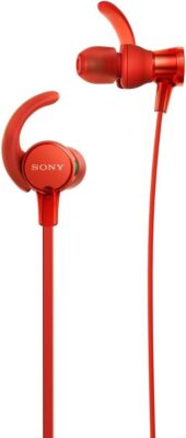 New Sony MDR-XB510AS EXTRA BASS Sports In-ear Headphones Red from Japan