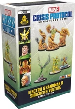 Marvel Crisis Protocol: Electro & Sandman & Shocker & Vulture Character Pack New