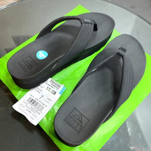 WOMEN'S REEF BLACK KAIA RISE FLIP FLOP BEACH/POOL SANDAL LUG SOLE SIZE 7 -NWT- - Picture 17 of 24
