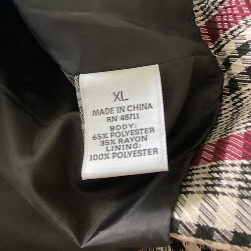 Ophelia Roe Plaid Blazer Double Breasted Preppy Career Office Plus XL NWT Lined - Picture 11 of 11