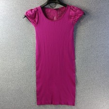 Cotton Candy Dress Womens S Pink Sheath Bodycon Lace Sheer Sleeve Style 22688