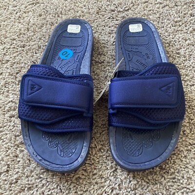 Pharrell Wlliams x Adidas Chancletas HU Navy Blue Slides FY6142 Men Size 10 New