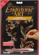 Royal Langnickel R Copper Foil Engraving Art Kit 8"X10"-Hummingbird Trio