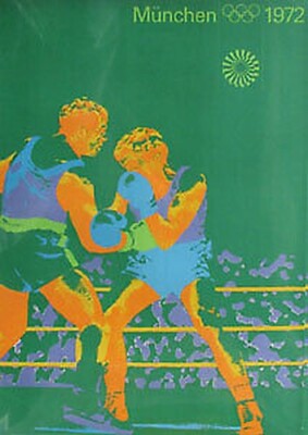 Affiche Boxe Munich 1972 - Ottl Aichner - Jeux Olympiques