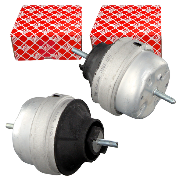 2X Febi Motorlager Halter Audi A4 8D Audi A6 4B VW Passat 3B 3BG Links + Rechts-image