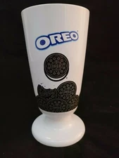 Vintage Oreo Cookie Cup Glass Milkshake Collection Mug Milk Ice Cream Mondelez