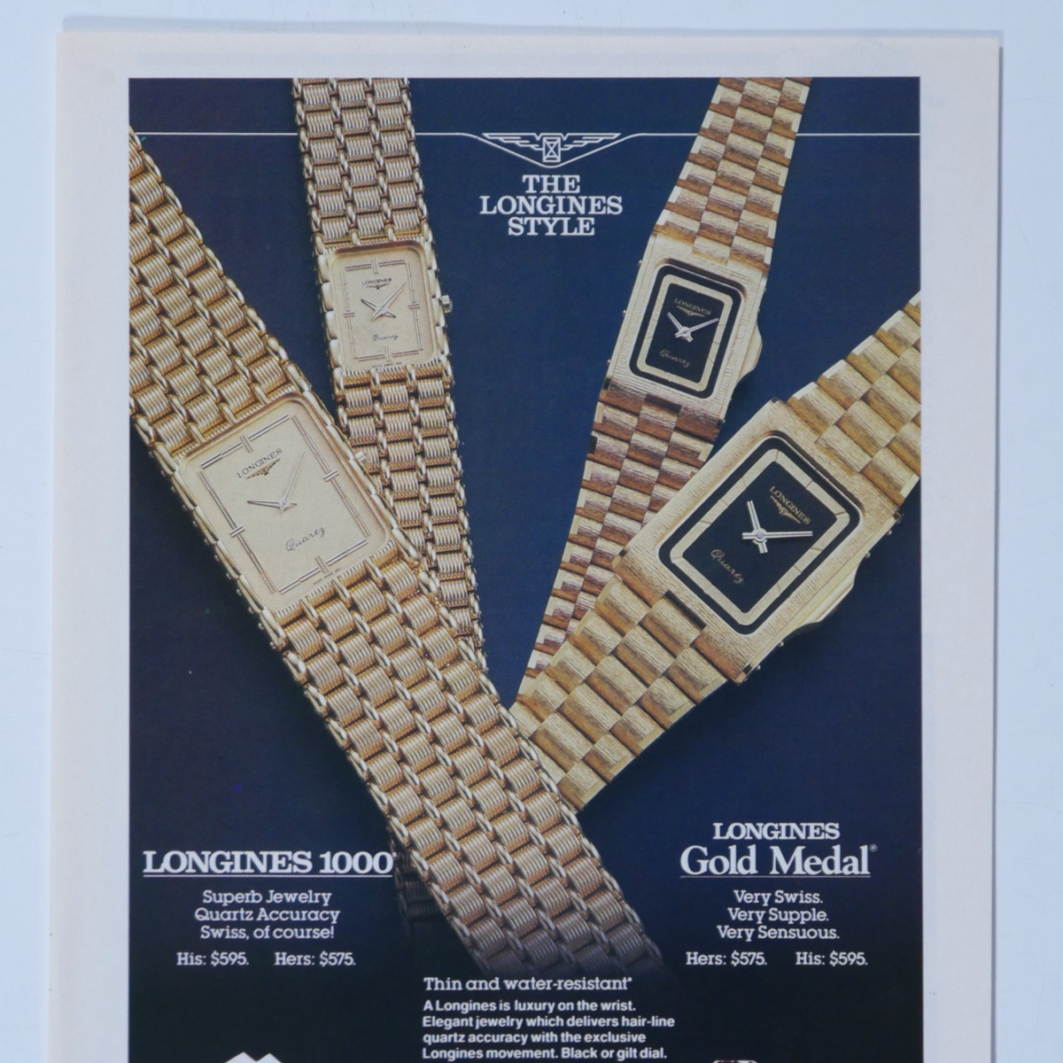 1987 Meyer Treasure Chest Stores Longines 1000 Gold Medal Watch