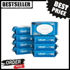 Cottonelle Adult Flushable Wet Wipes 8 Flip-Top Packs, 336 Total Wipes