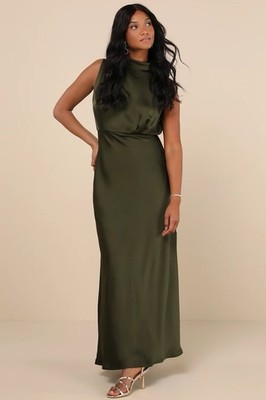 Lulus Satin Sleeveless Maxi Dress | eBay Lulus Satin Sleeveless Maxi Dress | eBay