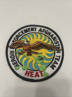 DEA HEAT Patch -Heroin Enforcement Afghanistan Team