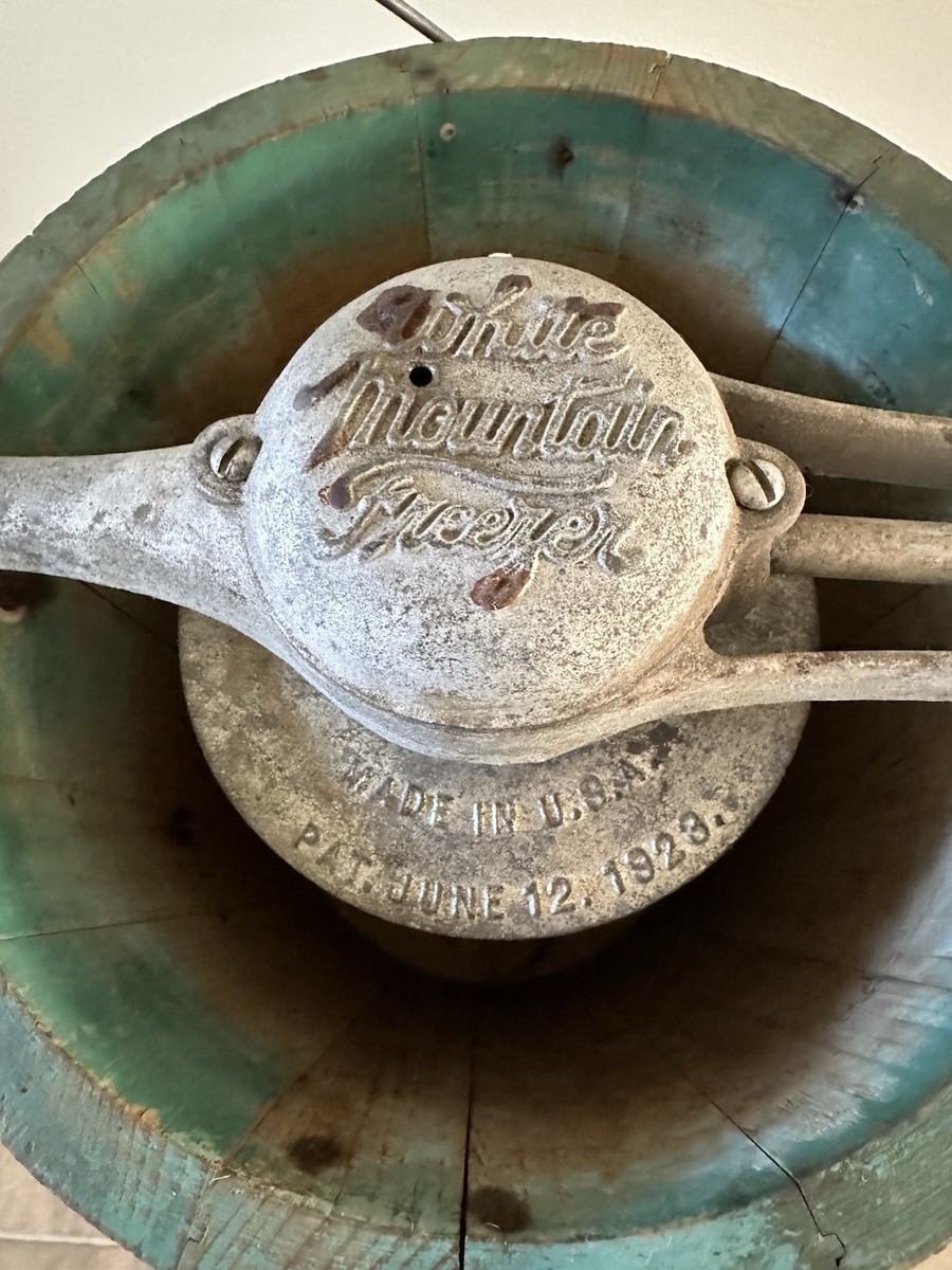 Maker's様 White Mountain Ice Cream Freezer Maker 4 Quart Hand Crank 1923 4XG