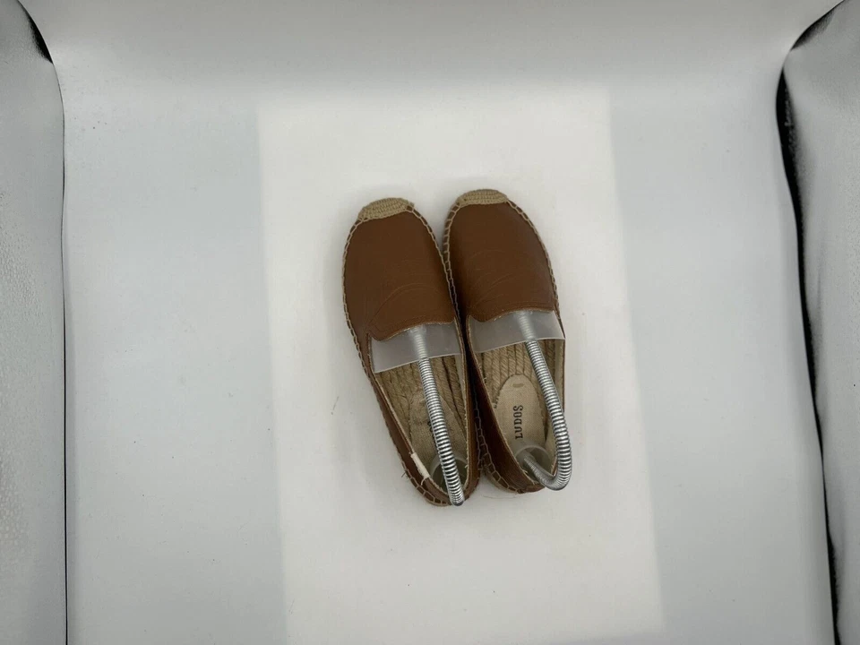 Alpargatas planas Soludos para mujer talla 5,5 marrón sin cordones punta redonda mocasines Foto 4 de 4