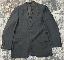 Vintage Burberrys 100 Wool Gray Sport Coat Blazer 40R