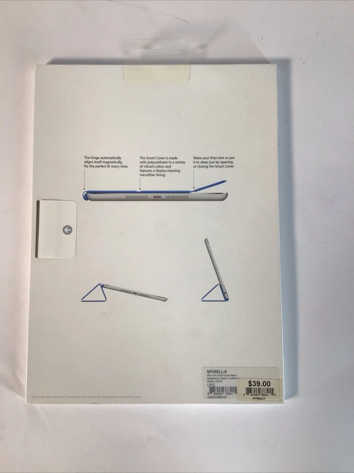 Genuine Apple iPad Mini Smart Cover new sealed MF059LL/A black new - Image 2 of 2