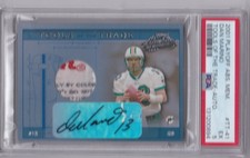 DAN MARINO 2001 Absolute Tools of the Trade Game Used Patch Auto #13/100 PSA 5