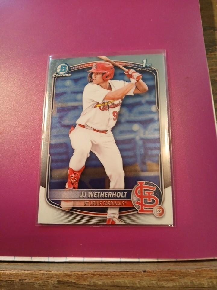 2025 Bowman JJ Wetherholt #BCP-22 1st Bowman Chrome 🔥📈 Cardinals