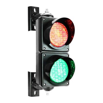 BBMI 100mm(4inch) Traffic Light, DC9-36V Red/Green Stop and Go Signal, Black