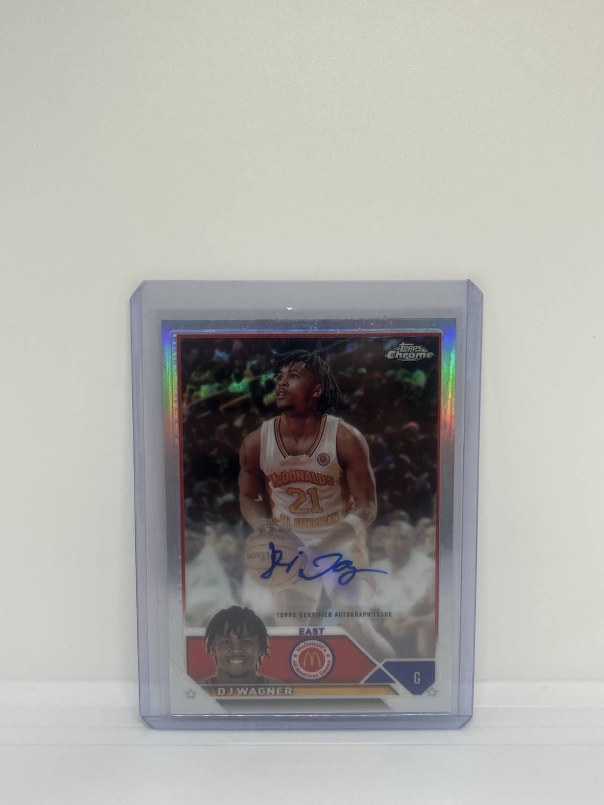 2023 Topps Chrome McDonald's All American Chrome Auto DJ Wagner #CA-DW Auto