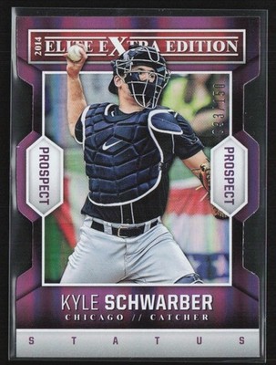Kyle Schwarber 2014 Panini Elite Extra Edition Purple Die-Cut /150 #4 Chicago