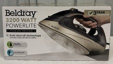 Beldray Titanium BEL01621 Steam Iron 3200W Ceramic Soleplate 320ml Water Tank