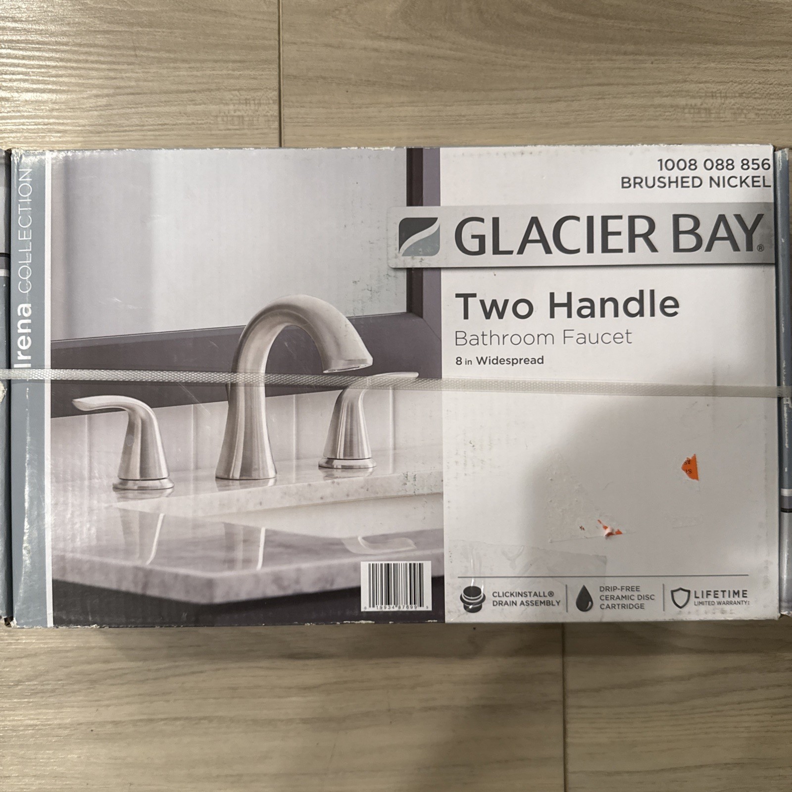 Glacier Bay Irena 8in. Widespread 2-Handle Bathroom Faucet -