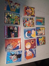 Sailor Moon Trading Cards and Stickers Collection Lot 13 Vintage 1994-97 Rare