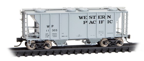 Tolva cubierta Micro-Trains MTL escala N PS-2 2 bahías Pacífico occidental/WP #11303 | Zustand: New
