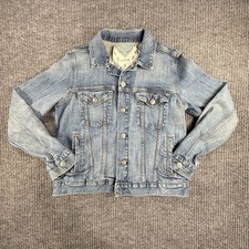KIDS Gap Girl's Blue Better Made Denim Jacket Medium Wash Size XL NWOT