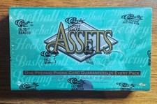 1994 Classic Assets Multi-Sport Trading & Phone Card Factory Sealed Box, *read