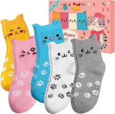 Funny Cat Socks for Women   Cute Animal Crew Socks, Novelty Xmas Birthday Gift