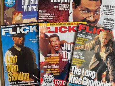 6 FLICKS MAGAZINES 1996 HUNCHBACK  INDEPENDENCE DAY NUTTY PROF LAST MAN STANDING