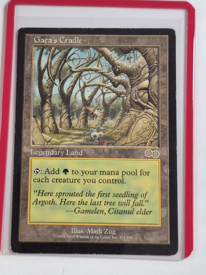 Magic The Gathering MTG Gaea's Cradle Urza's Saga Heavily Played - Image 3 of 4