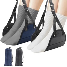 2pc Travel Foot Hammock – Portable Hanging Foot Rest for Airplane, Train, Off...